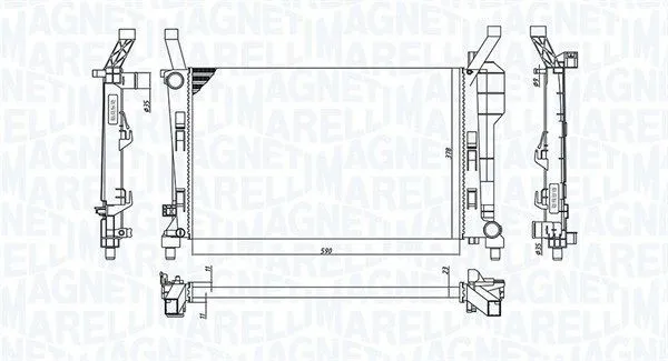 Kylare Magneti Marelli 350213126200