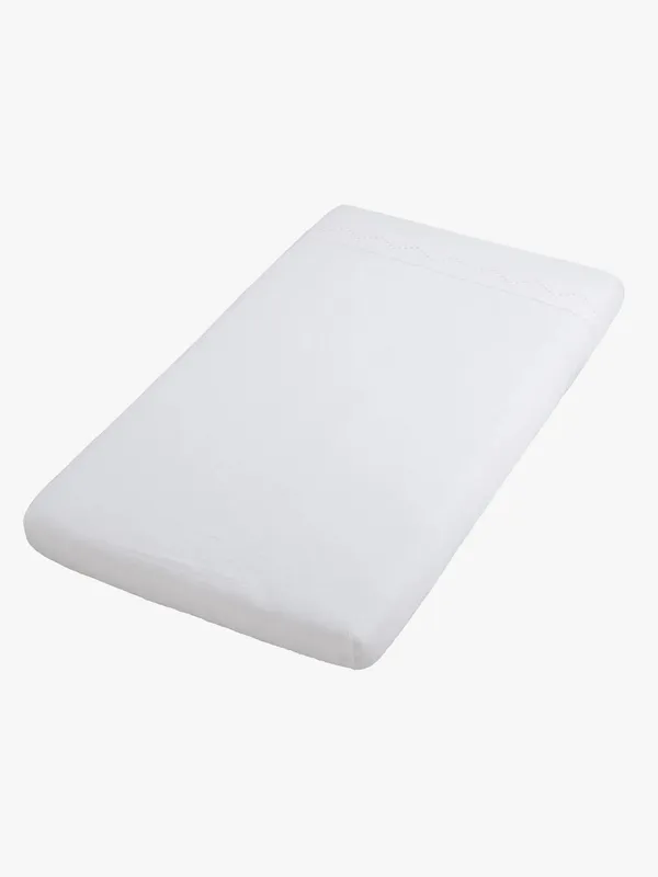 Baby’s Only CALM Dra-på-lakan med Brodyr 60×120, White