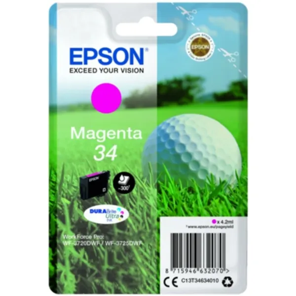 Epson bläckpatron 34 original magenta 4.2 ml