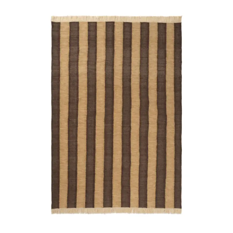 Ferm Living, Ives Matta 140×200 cm - Tan/Chocolate