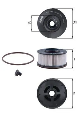 Bränslefilter MAHLE KX 591D