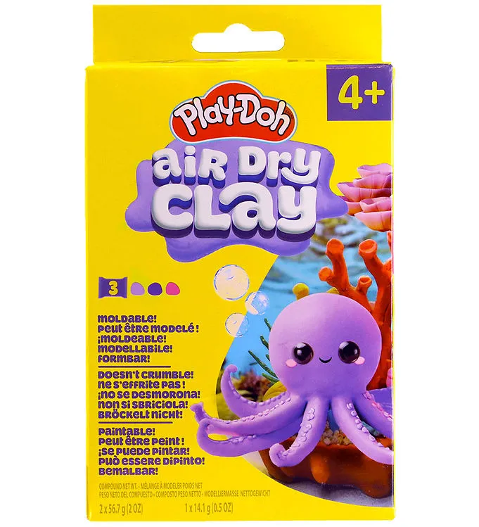 Play-Doh Leklera - Air Dry Clay - Bläckfisk