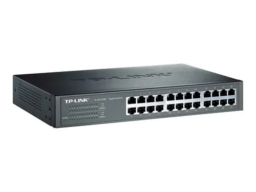 TP-Link TL-SG1024D - Switch - 24 x 10/100/1000 - skrivbordsmodell, rackmonterbar
