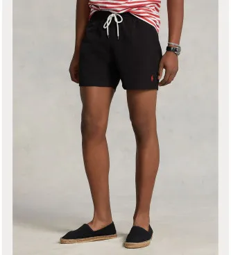 Polo Ralph Lauren för män. 710907255002 Traveler bermudashorts svart (S), Strandkläder, Återvunnen polyester