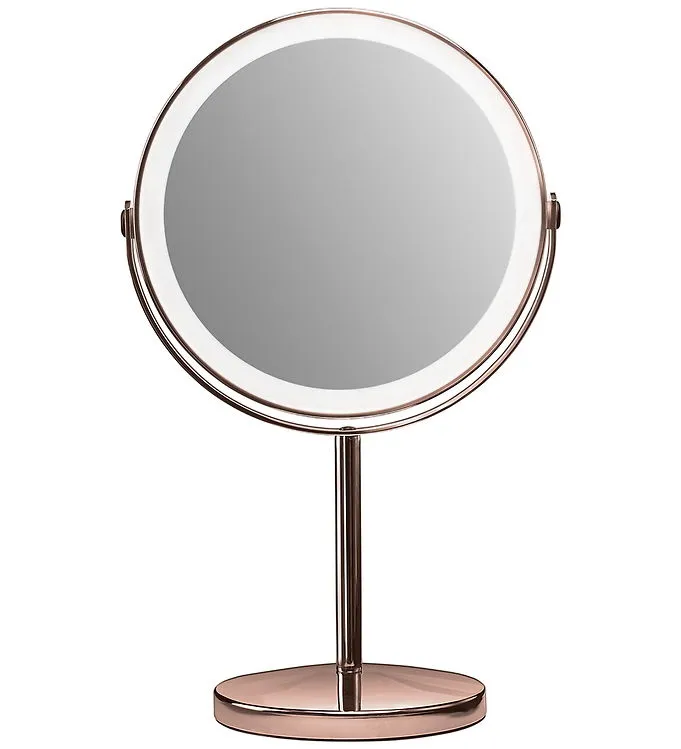 Gillian Jones - Rechargeable LED table mirror with USB-C &10 x - Copper