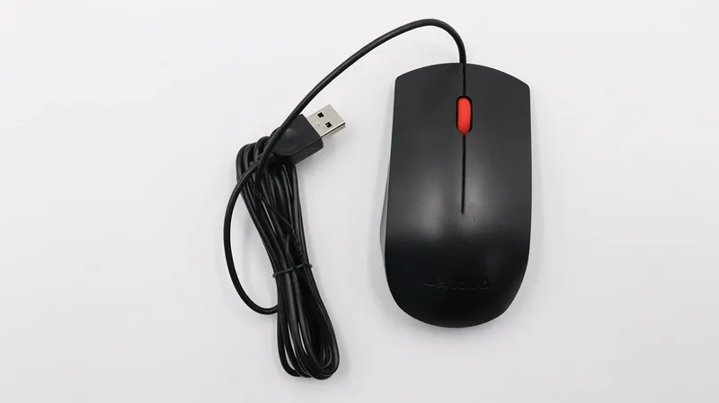 Lenovo Essential - mouse - USB - black - Mouse - Optic - 3 knappar - Svart