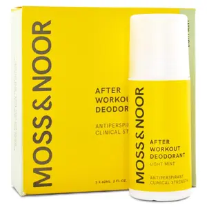 Moss & Noor After Workout Deodorant Light Mint 3 pack - 180 ml