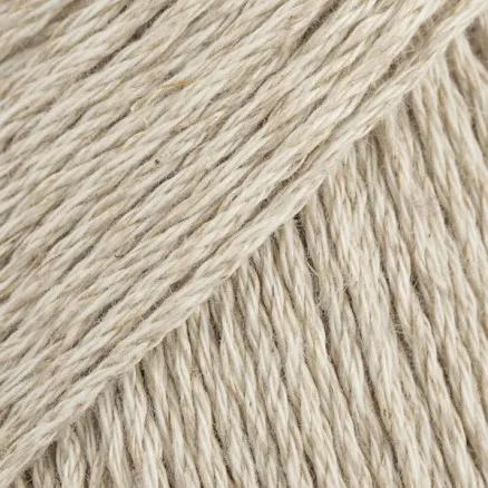 Bomull- Lin Garn 50 g ljus beige 03 Drops