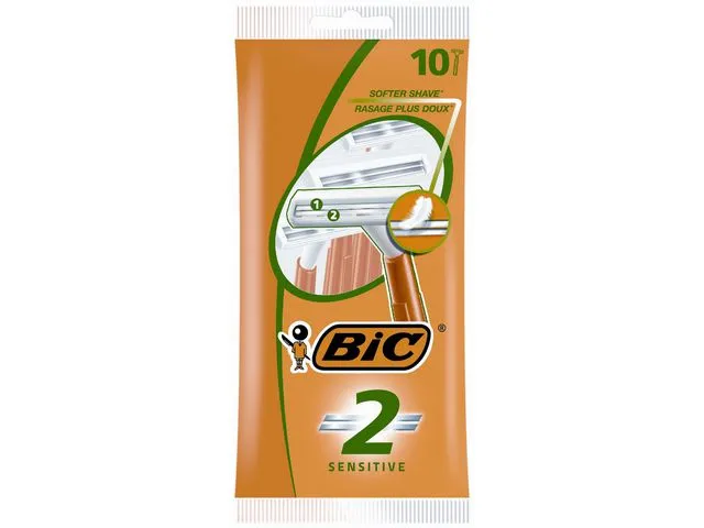 Bic Sensitive rakhyvel 2-blad, 10 st
