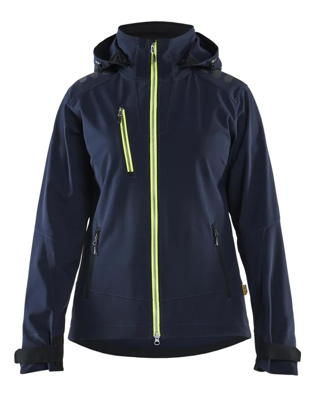 Blåkläder 471925138633L Softshelljacka marinblå/gul L