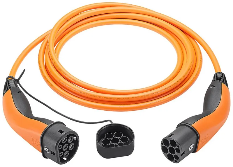 LAPP MOBILITY Laddkabel Typ 2, upp till 22 kW, 7 m, orange (5555934031) 32 A, 3-fas, för laddning av hybrid- och elbilar med Typ 2-anslutning