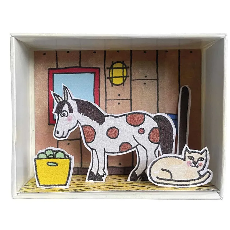 Pyssel – Häst i stall – Pysselask med figurer