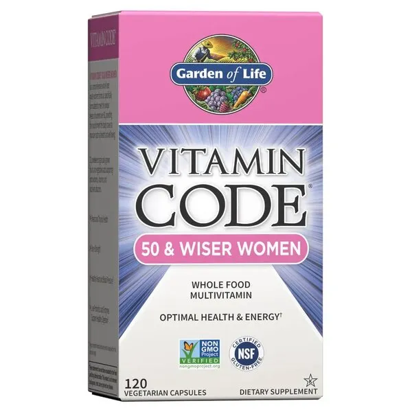 Garden of Life - Vitamin Code 50 & Wiser Women, 120 kapslar