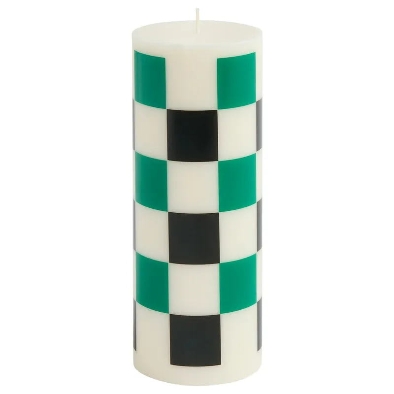 Hay Column ljus medium, white green/black check