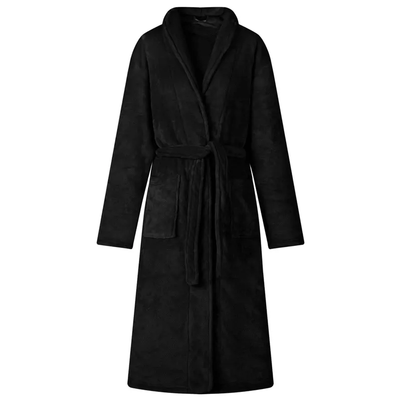 vidaXL Badrock Utan Huva Svart xxxl Flanell