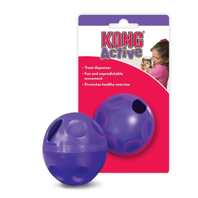 Kong Kattleksak Aktivering Treat Ball Blå 8cm