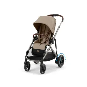 Cybex e-Gazelle S Syskonvagn inkl. Liggdel, Almond Beige/ Taupe