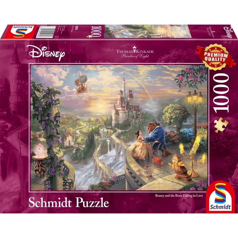 Pussel Disney Beauty and the Beast 1000 bitar, Schmidt