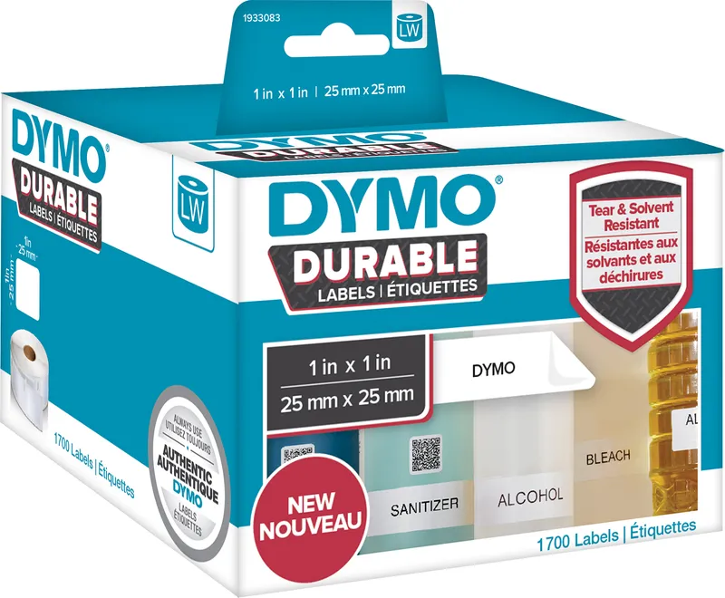 Etikett Dymo Durable 19×64 mm