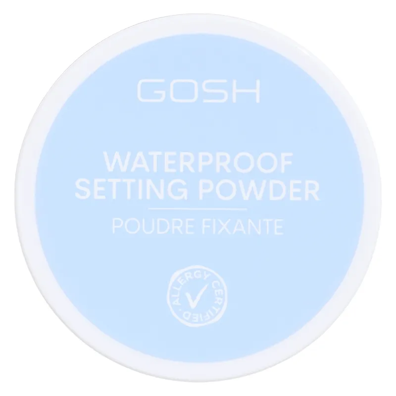 GOSH Waterproof Setting, Universal, Alla hudtoner, Burk, Löst puder, Kvinna, 1 styck