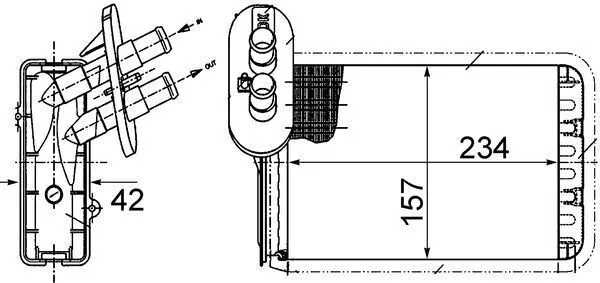 Värmepaket MAHLE AH 164 000S