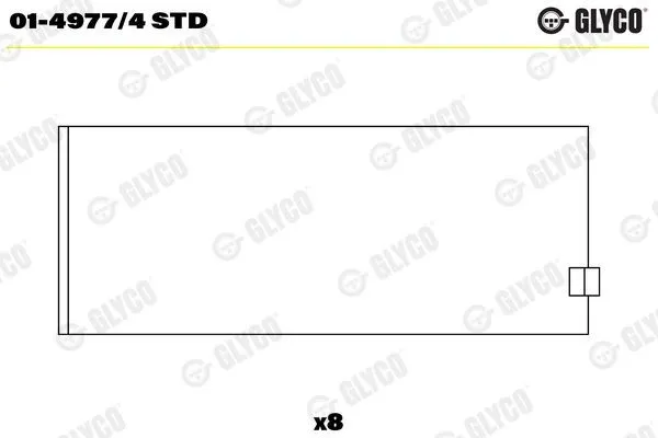 Vevstakslager GLYCO 01-4977/4 STD
