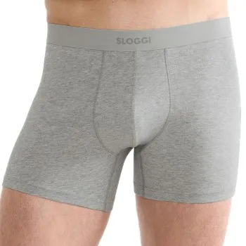 Sloggi Kalsonger 2P Men Ever Ease Shorts Ljusgrå bomull Medium Herr