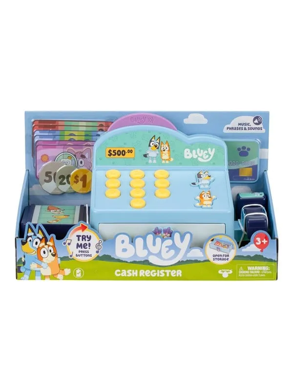 Bluey Kassaapparat med interaktiva ljud