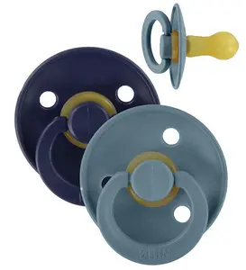 BIBS Colour Nappar - Stl. 2 - 2-pack - Rund - Deep Space/Petrol
