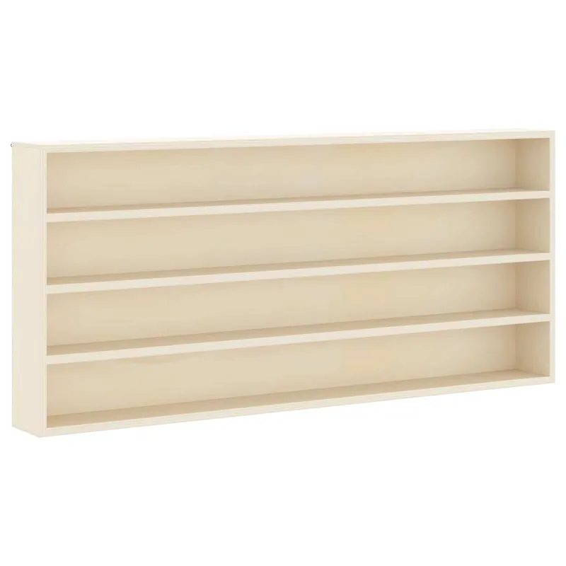 vidaXL Väggdisplay Väggmonterat Beige 80 x 8,5 x 36 cm Konstruerat trä