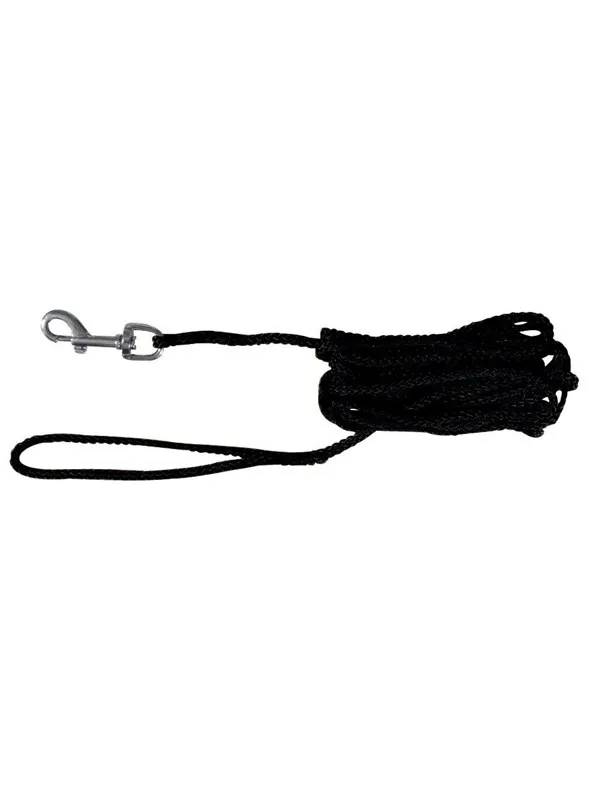 Trixie Spårlina Hund Nylon 10 m × 5 mm Svart