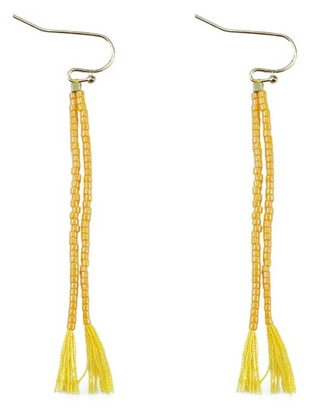 Everneed Nille Tassel earrings Yellow (U)