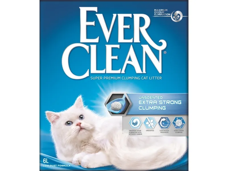EverClean Kattsand Extra Strong Unscented 6 l