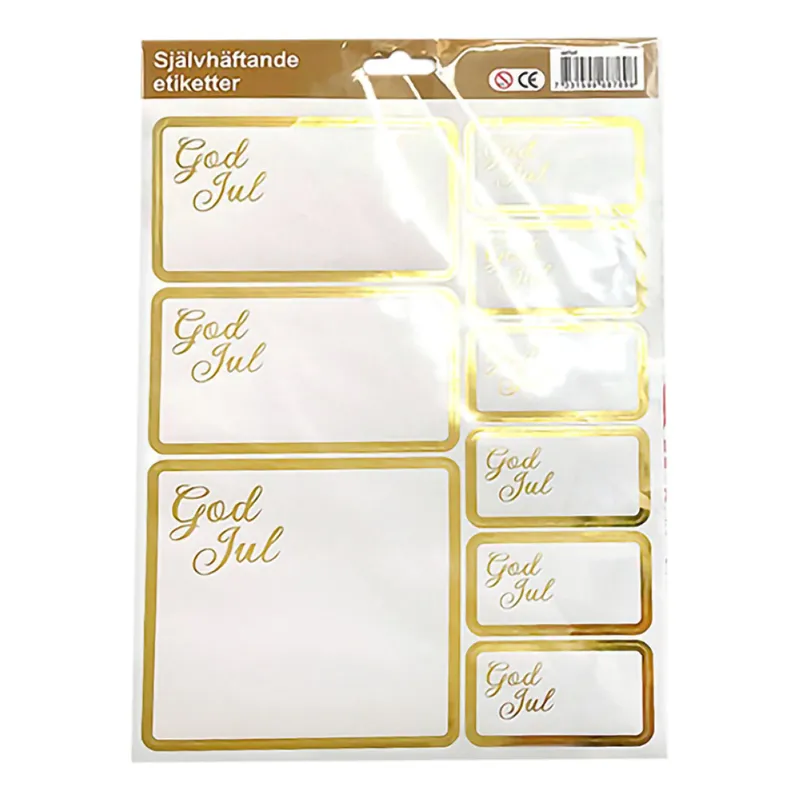 Juletiketter God Jul