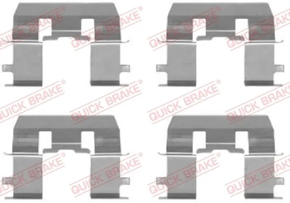 QUICK BRAKE 109-1281 Monteringssats, bromsbelägg