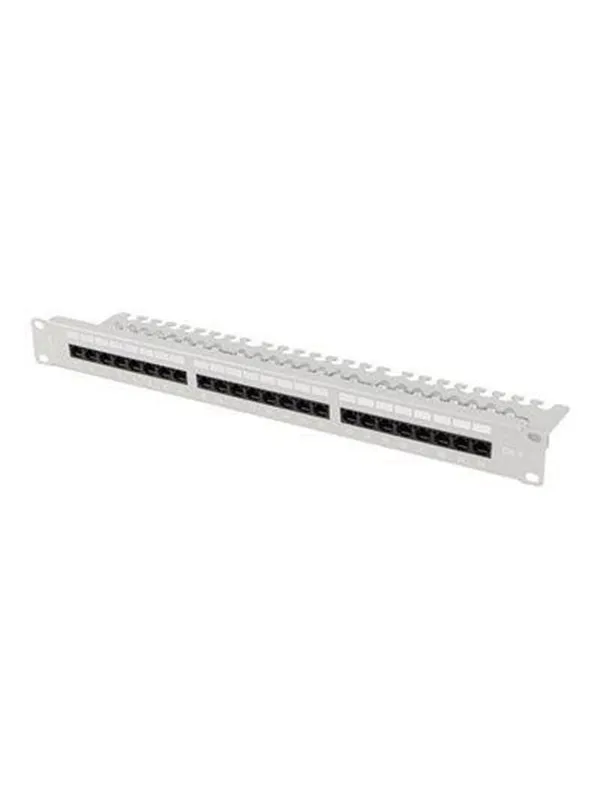 Lanberg patch panel - 1U - 19″ - with shelf (#1918)