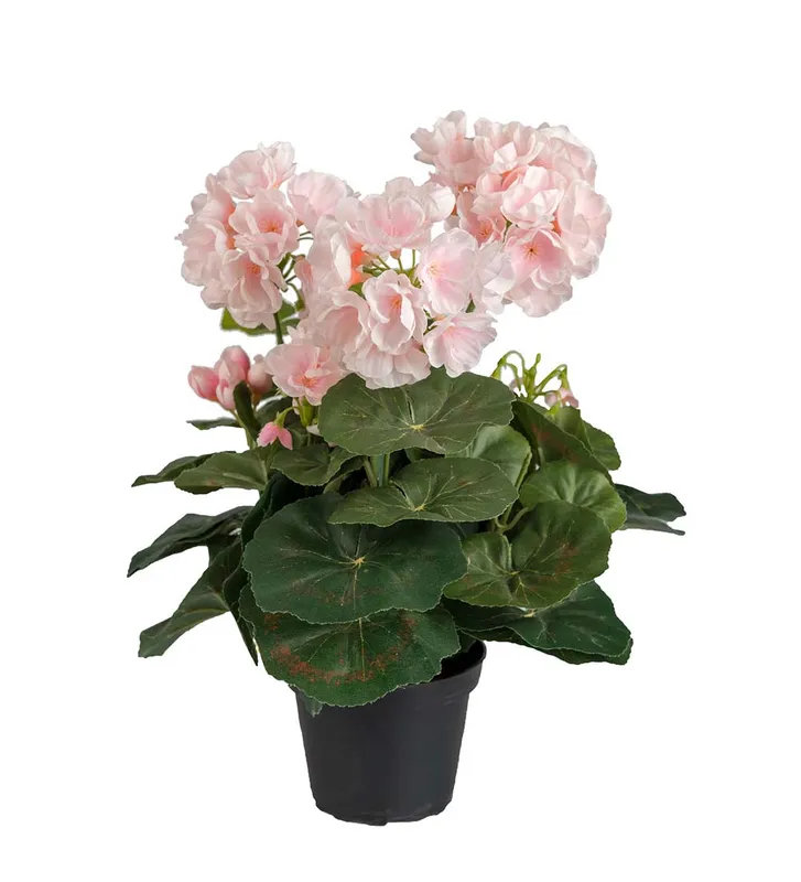 Pelargon 35cm Ljusrosa, Konstgjord