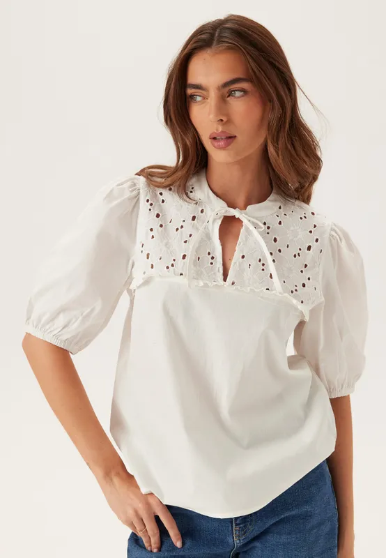 Broderie Anglaise Blouse (#4784)