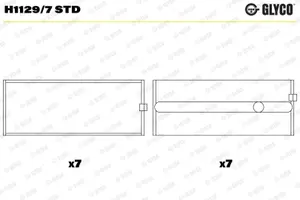 GLYCO H1129/7 STD Vevlager