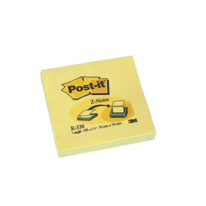 Notes POST-IT Z-block 76x76mm gul (12)