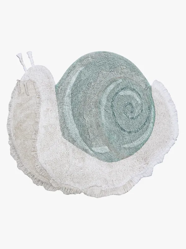 Lorena Canals Tvättbar DjurBarnmatta 100×120 Snigel, Barnrum