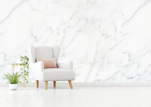 Fototapet – Vit marmormönster