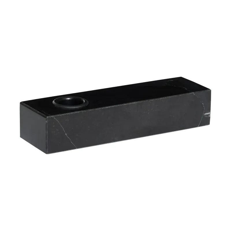 Hübsch Brick ljusstake Black
