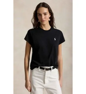 Polo Ralph Lauren för kvinnor. 211B14605033 Classic Fit T-shirt svart (XL), Casual, Bomull, Kort ärm