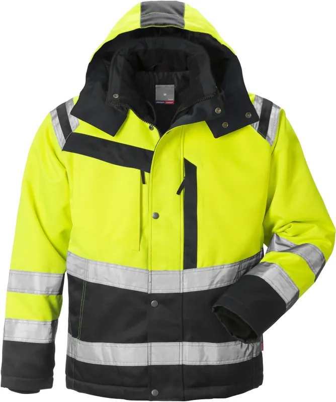 JACKA VARSEL KL 3 4043 PP VARSELGUL/SVART STL M | Beijerbygg Byggmaterial