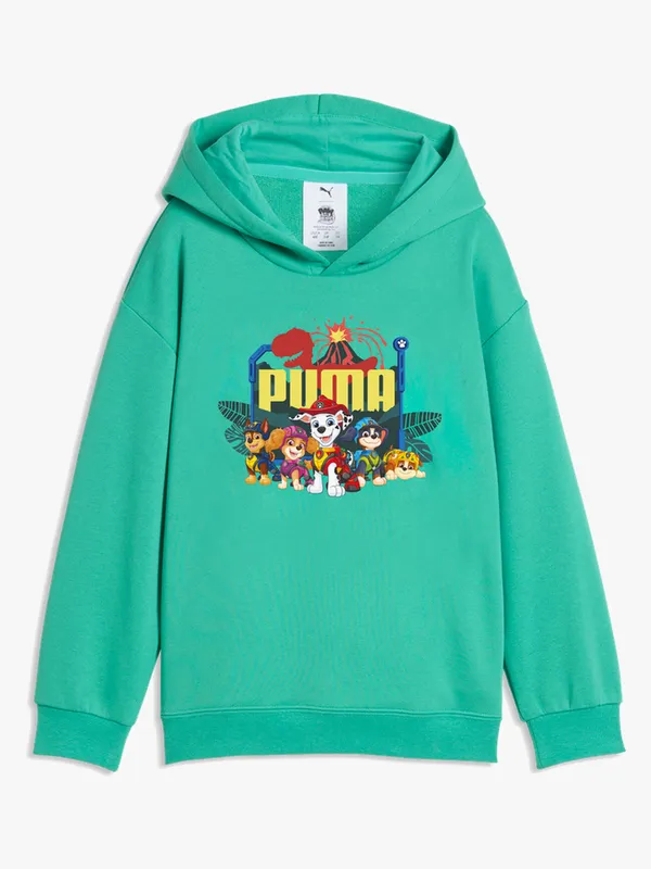 Puma Paw Patrol Huvtröja, Grön, 98