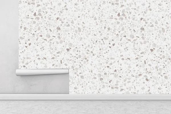 Fototapet – Vit mosaikmönster
