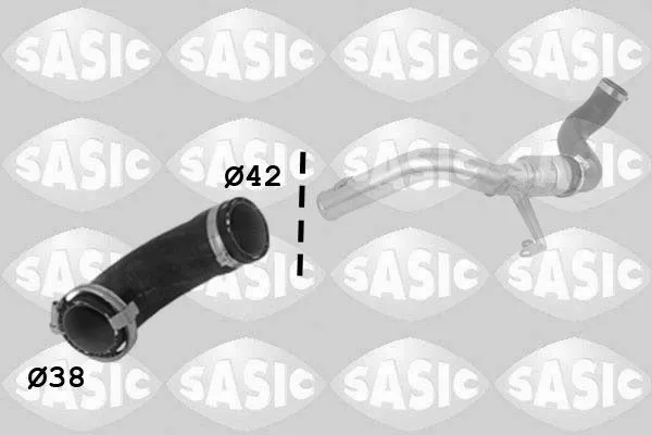 Laddluftslang SASIC 3336214
