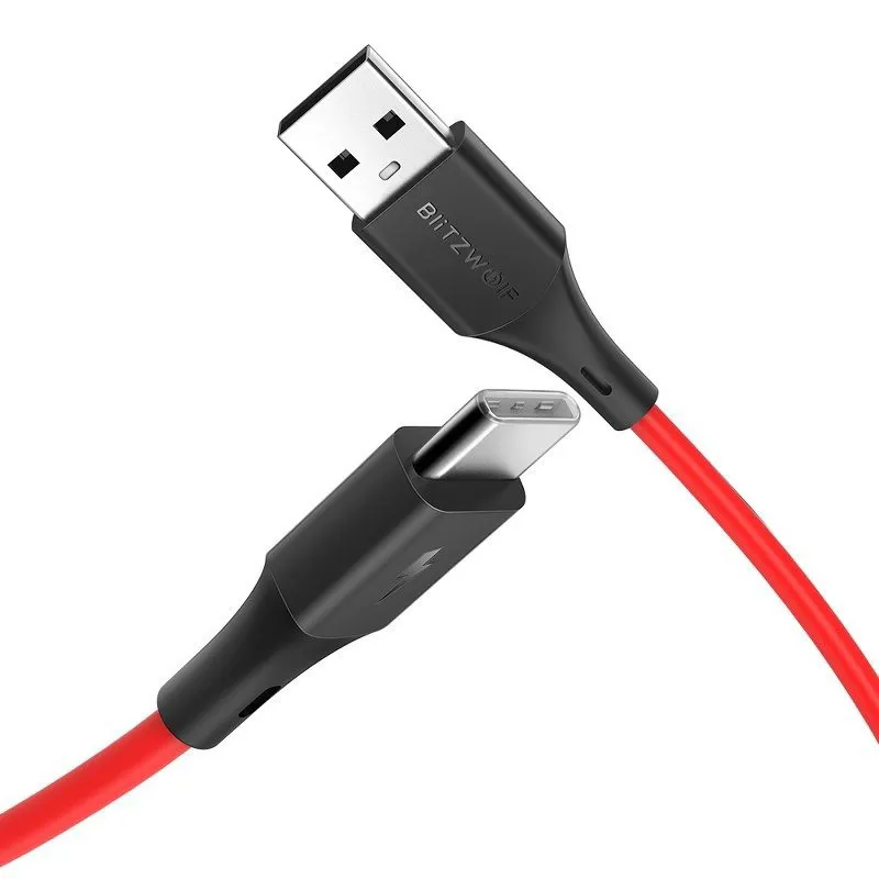 BW-TC14 - USB-Typ-C 3A Kabel 1m - Röd
