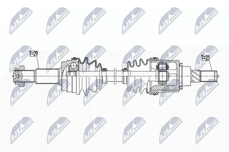 NTY NPW-NS-106 Drivaxel